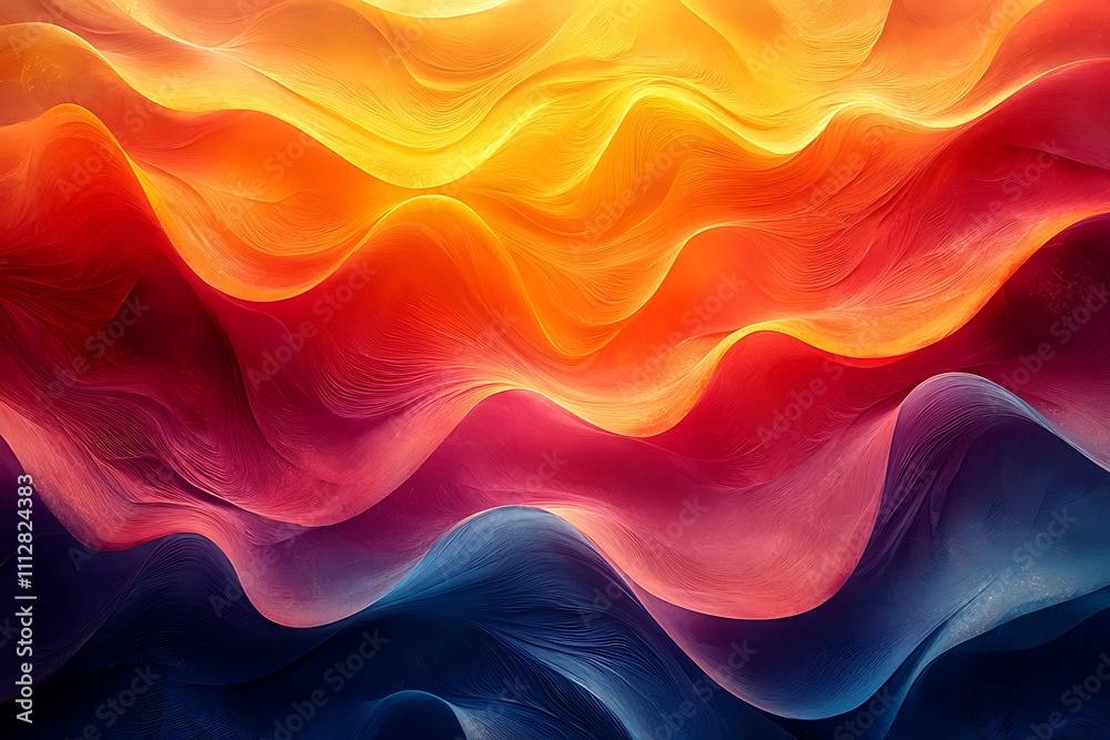 Fototapeta premium A colorful background with swirling shapes and a sense motion.