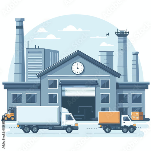 warehouse vector