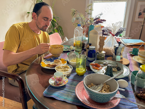 UGC POV breakfast at home photo