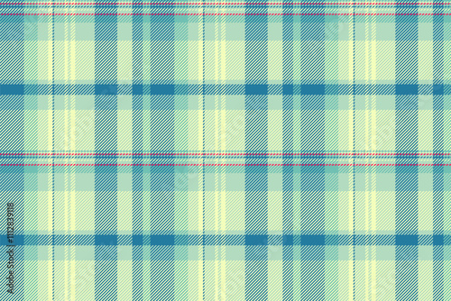 Canvas seamless background plaid, victorian pattern tartan fabric. Coat check texture vector textile in light and cyan colors.