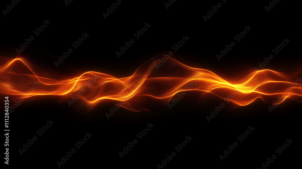 Dynamic Orange Wave Abstract Design Dynamic Orange Wave Abstract Design