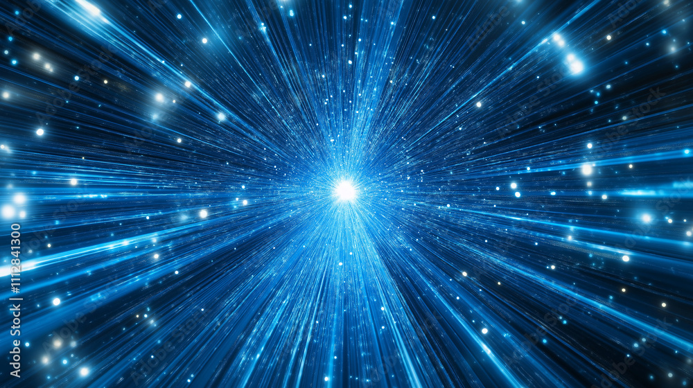 Naklejka premium speed future technology blue dark color background ai generated visual concept