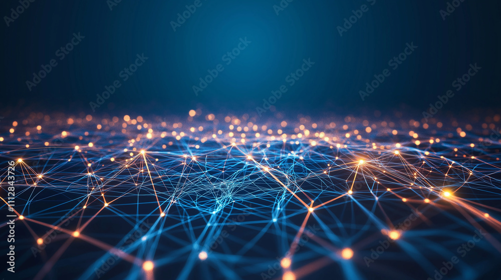 technology connection data lines colorful low poly ai generated visual concept technology connection data lines colorful low poly ai generated visual concept