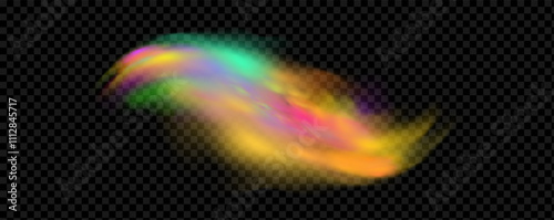 Background of an explosion of colorful smoke clouds.Multicolor fog with blue and yellow particles.Explosions of color powder.