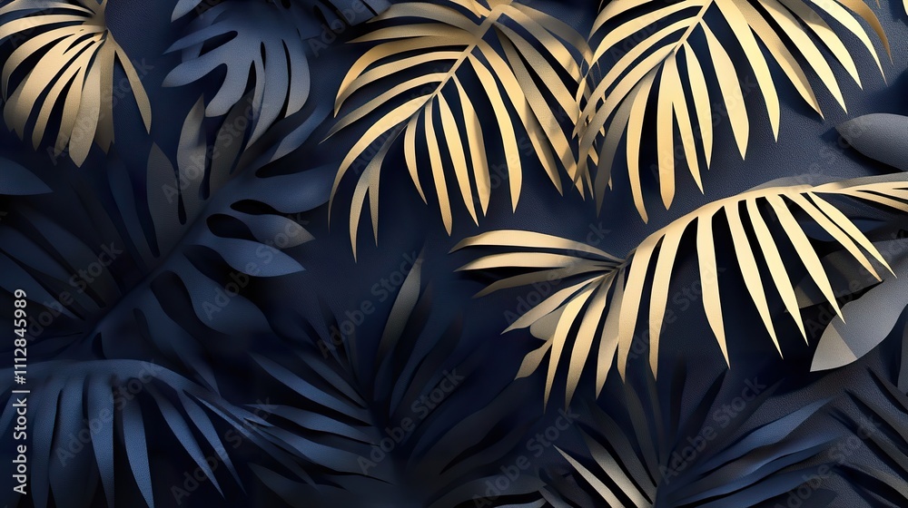 Shadows of palm leaves, cut out Shadows of palm leaves, cut out