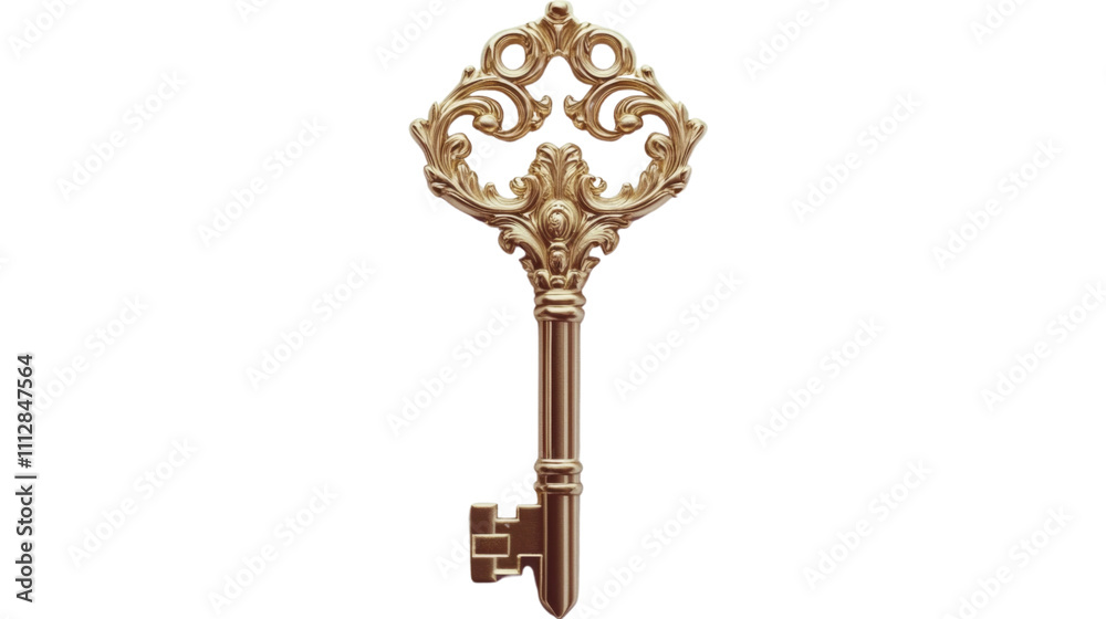 Retro key transparent background Retro key transparent background
