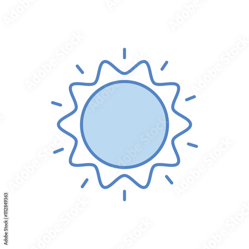 Sun vector icon