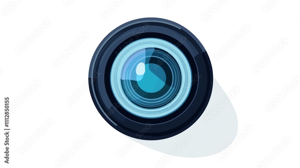 Camera lens isolated on white background. Camera lens isolated on white background.