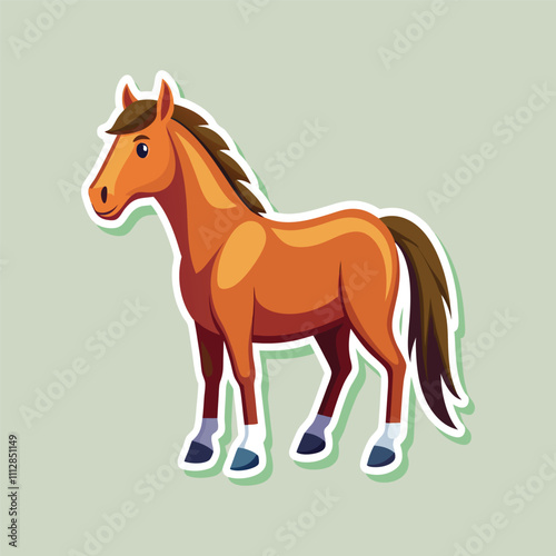 Charming Cartoon Horses Trotting Happily in Bright Colors on Playful Backgrounds for Kids and Animal Lovers Everywhere