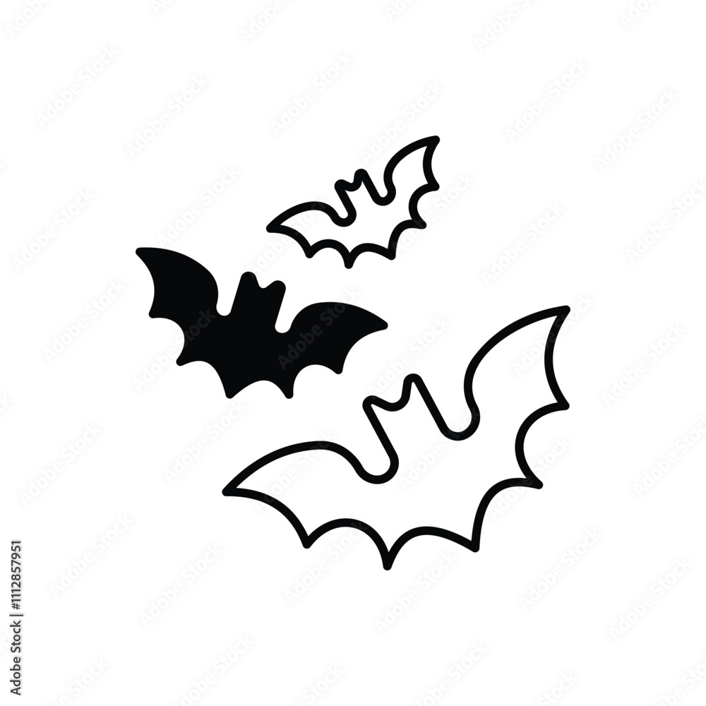 Bat vector icon Bat vector icon