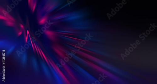 Wallpaper Mural Dark abstract background with neon lines and shapes. Torontodigital.ca