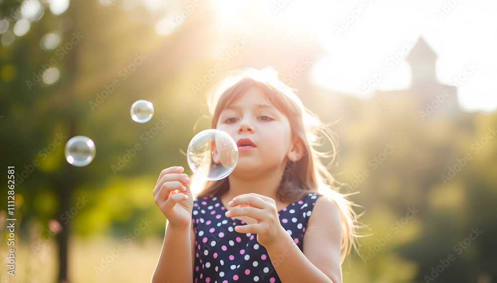 abstract blurred sunny natural background with girl blowing soap bubbles outdoor. dreaming, harmony peaceful atmosphere. Happy childhood concept. template for design isolated with white highlights, abstract blurred sunny natural background with girl blowing soap bubbles outdoor. dreaming, harmony peaceful atmosphere. Happy childhood concept. template for design isolated with white highlights,