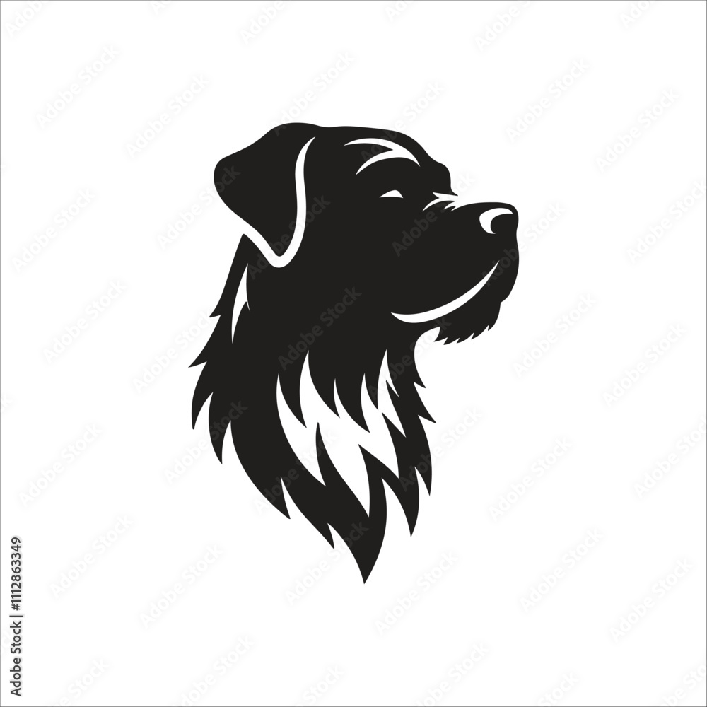 Fototapeta premium Dog silhouette Icon