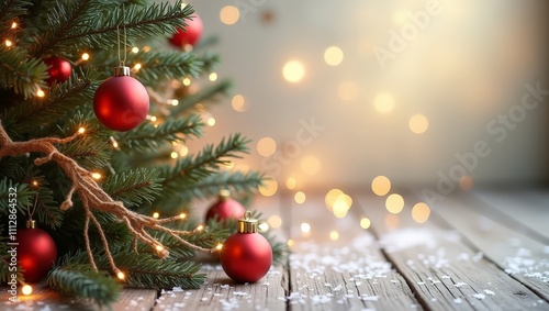 Christmas decoration with space for text