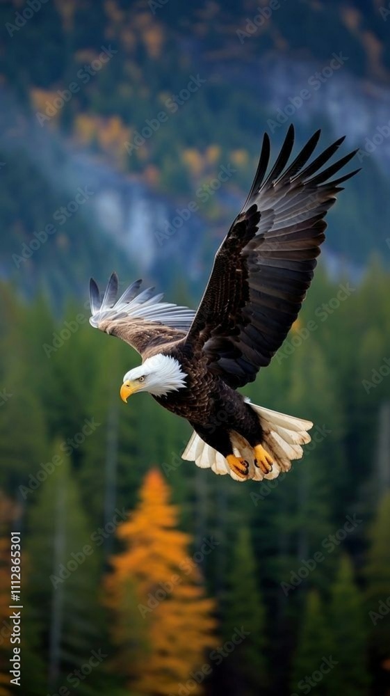Obraz premium bald eagle in flight
