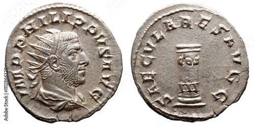 PHILIP I 'O ÁRABE' (244-249). Antoniniano. Roma. Edição dos Jogos Saeculares/1000º Aniversário de Roma. photo