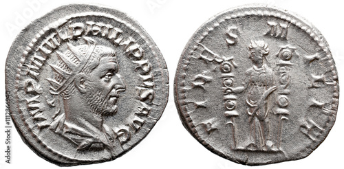 PHILIP I 'O ÁRABE' (244-249). Antoniniano. Roma. Edição dos Jogos Saeculares/1000º Aniversário de Roma. photo