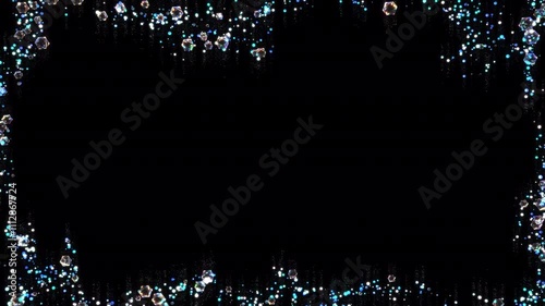 Frame with Gems and Particles