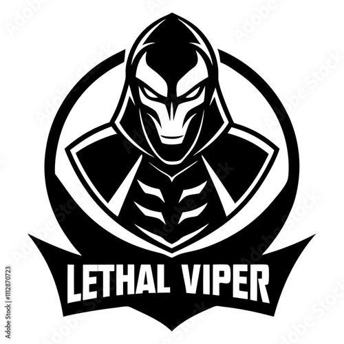 Lethal Viper Esport Mascot silhouette vector