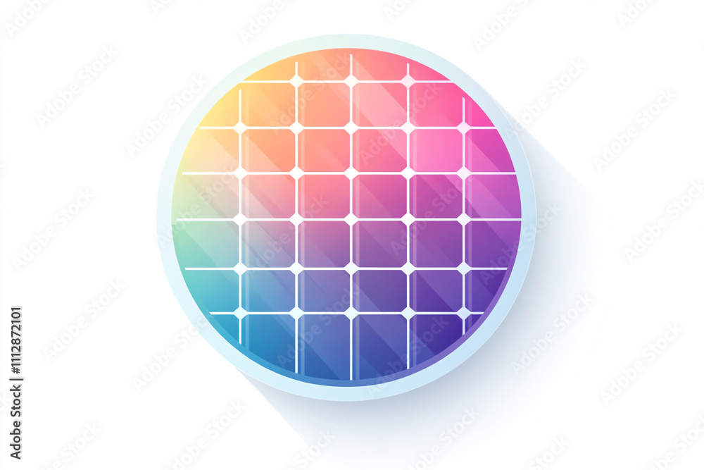 a circular gradient grid design with vibrant colors and a subtle shadow effect on a white background creating depth
a circular gradient grid design with vibrant colors and a subtle shadow effect on a white background creating depth