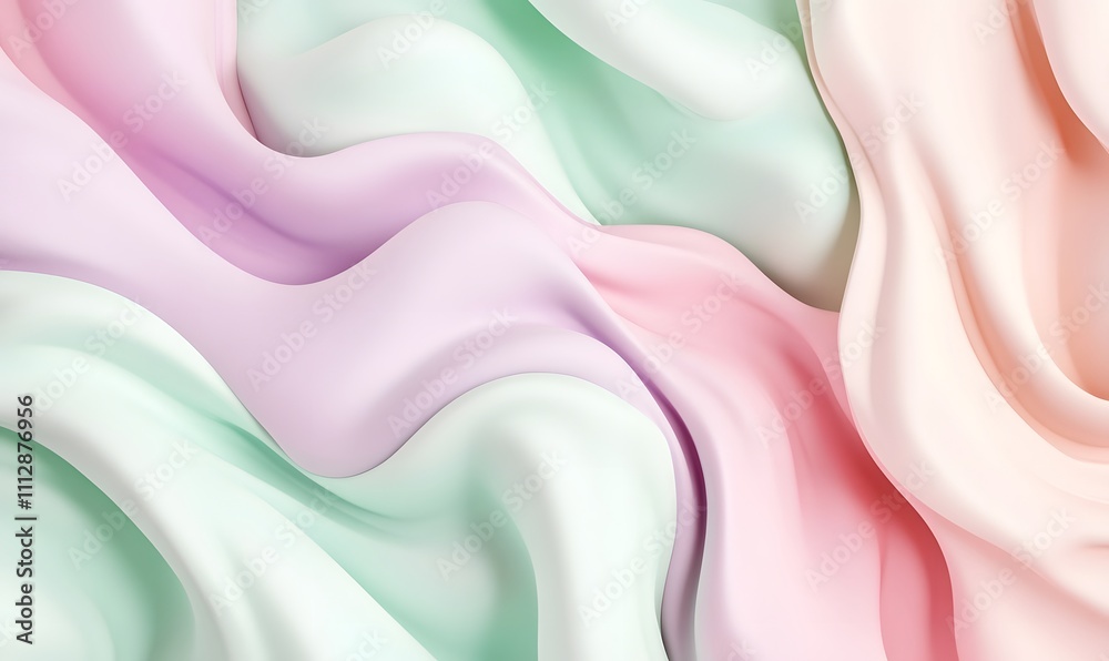 Obraz premium Abstract pastel wave background.