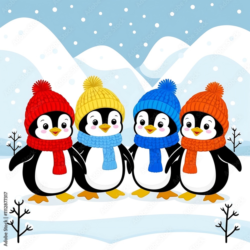 Fototapeta premium Penguin Awareness Day Nature Artworks