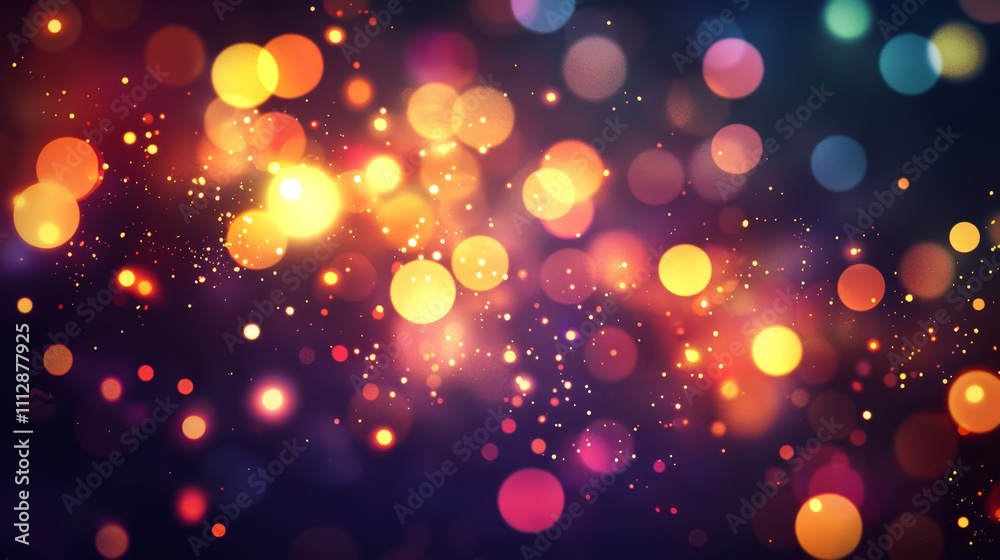 A blurry image of a bunch of lights on a dark background A blurry image of a bunch of lights on a dark background