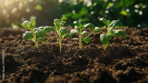 a close up of a small plant growing out of the ground