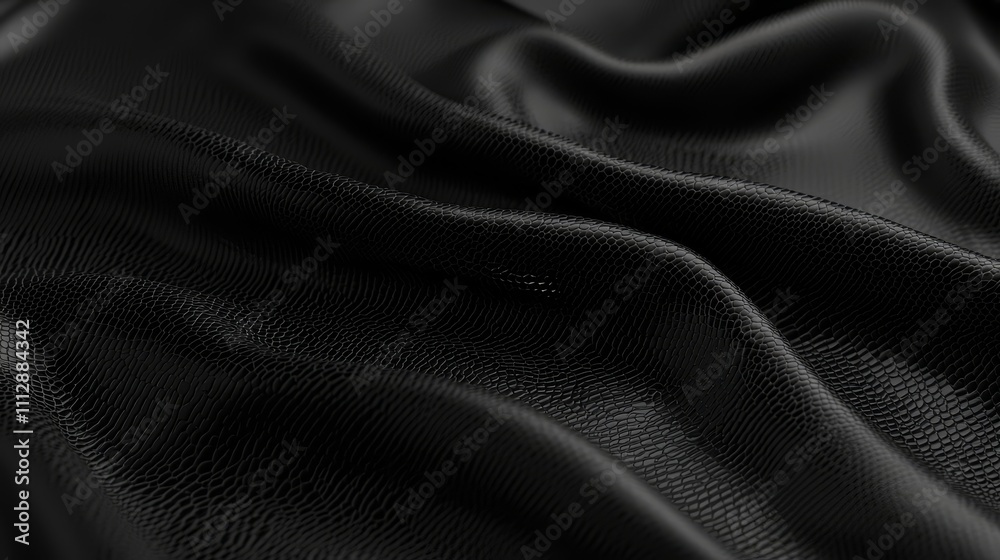 Fototapeta premium A close up shot of a black leather texture