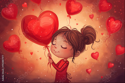 valentines day funny cartoon illustration