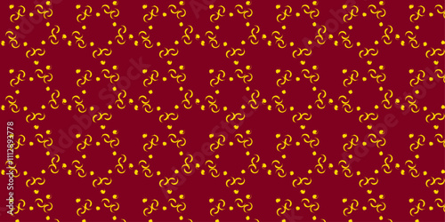 Vintage Burgundy and Gold Pattern