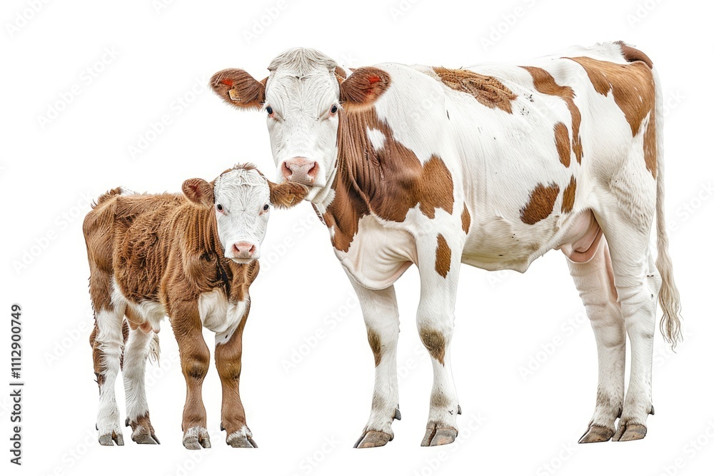 Brown cow isolated Brown cow isolated