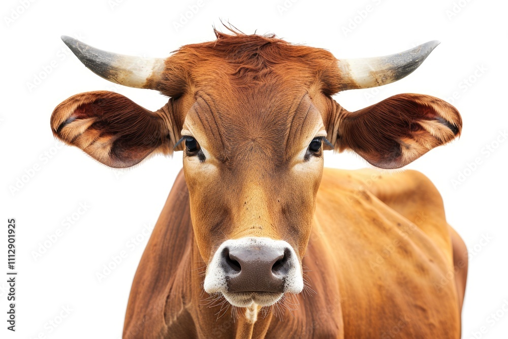 Brown cow isolated Brown cow isolated