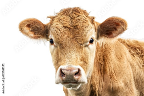 Brown cow isolated