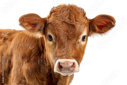 Brown cow isolated