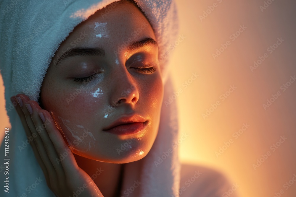 Unwinding in a state of pure serenity as I immerse myself in a luxurious and rejuvenating skincare ritual at a peaceful spa retreat