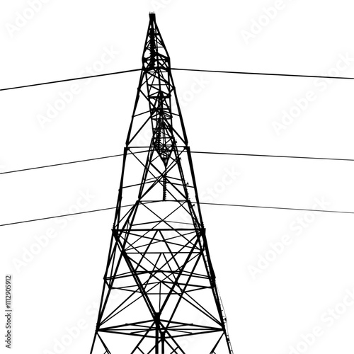 high voltage power pylon