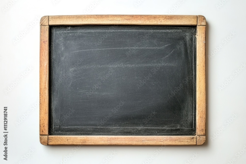 Empty Blackboard on White Background with Border. Perfect for Educational Themes and Classroom Designs Empty Blackboard on White Background with Border. Perfect for Educational Themes and Classroom Designs