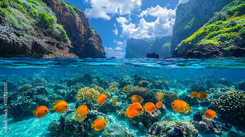 Fototapeta Naklejka Na Ścianę i Meble -  beleza subaquática 