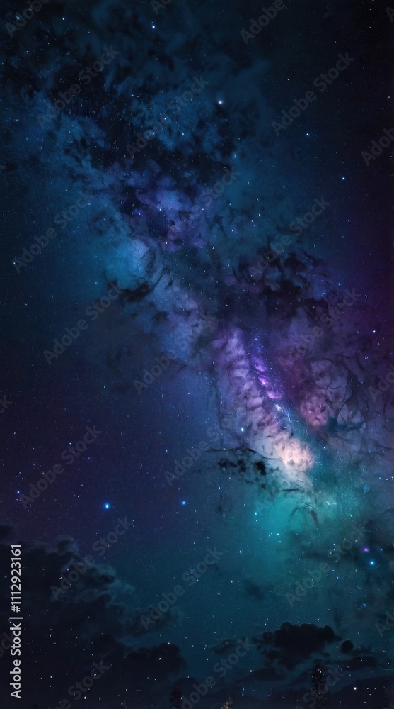Obraz premium a galaxy or nebula in the night sky