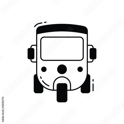 Tuk tuk vector icon