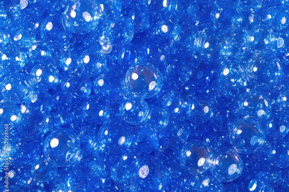 Radiant Blue Orbs Illuminated by Backlight: A Shiny Abstract Composition Radiant Blue Orbs Illuminated by Backlight: A Shiny Abstract Composition