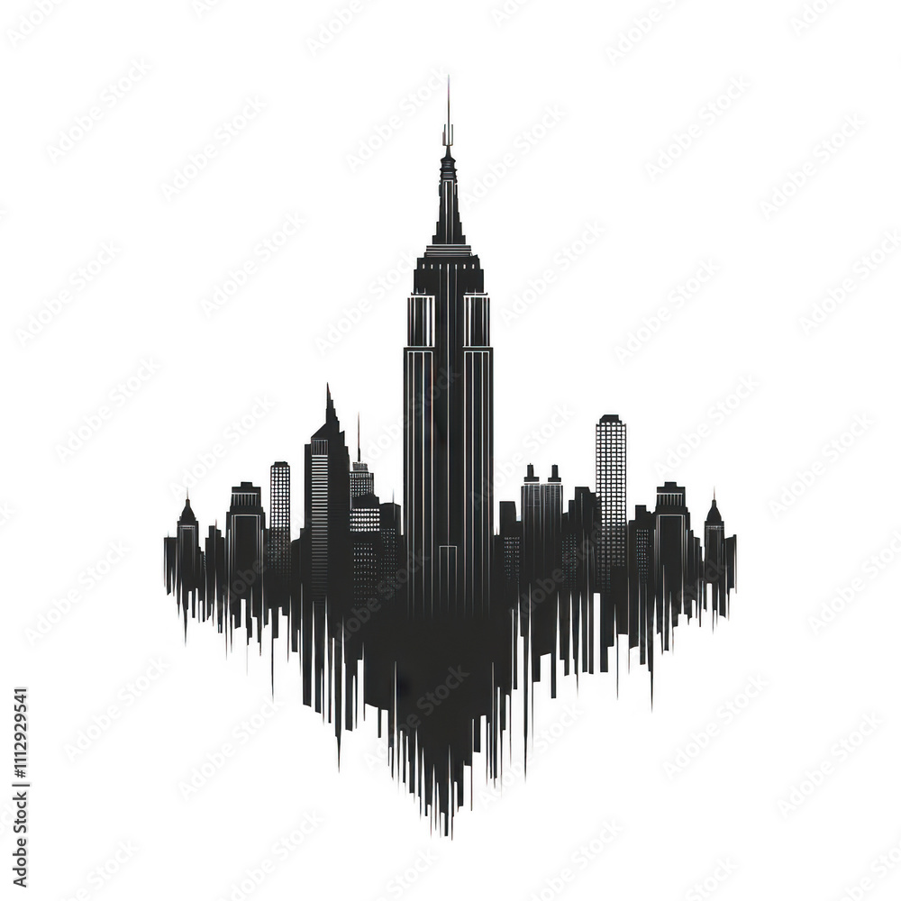 Black City Guide icon png Minimalist flat icon, vector logo style sign clipart on a transparent background