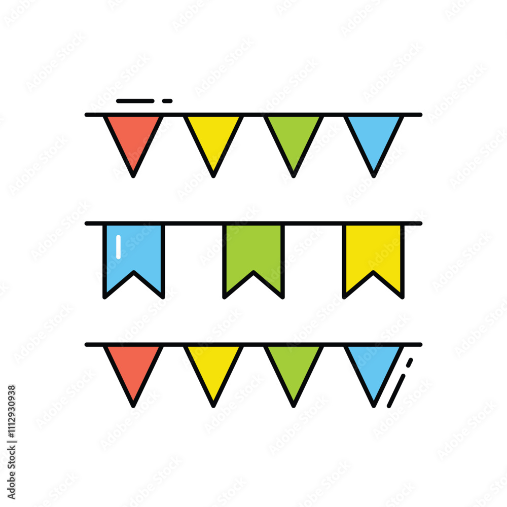 Garlands vector icon Garlands vector icon