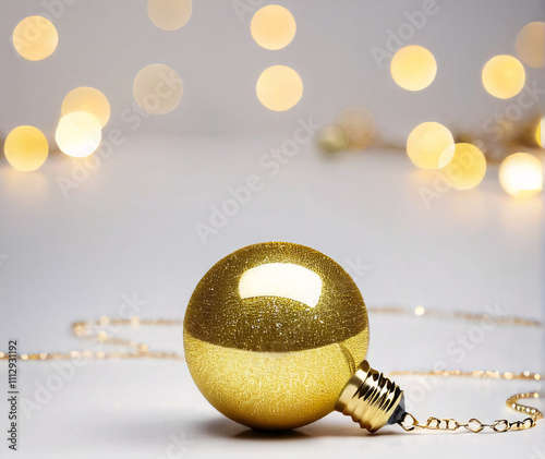 golden christmas balls