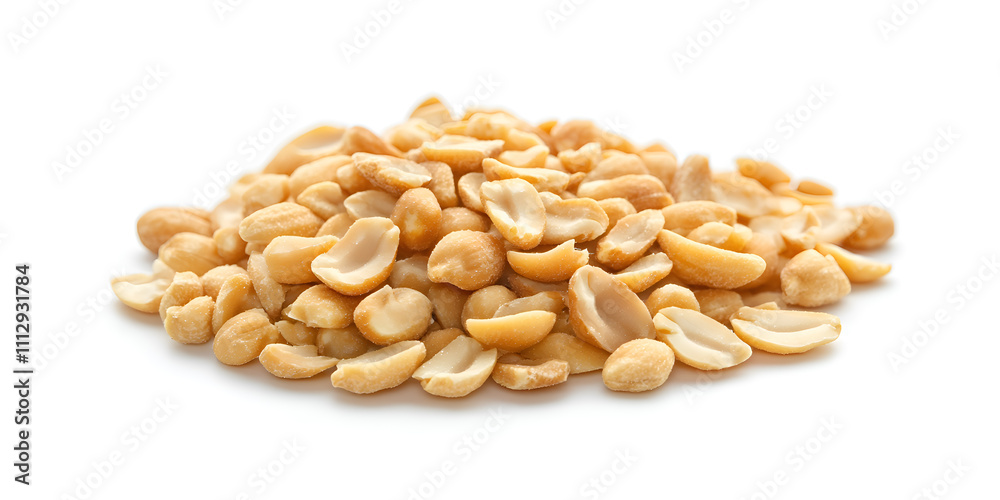 Pile of peanuts isolated on white background. Pile of peanuts isolated on white background.