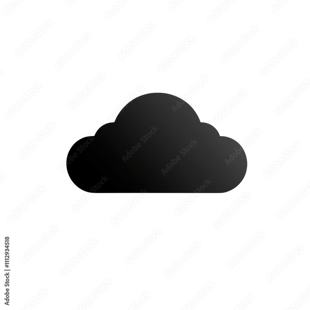Black Cloud icon png Minimalist flat icon, vector logo style sign clipart on a transparent background Black Cloud icon png Minimalist flat icon, vector logo style sign clipart on a transparent background