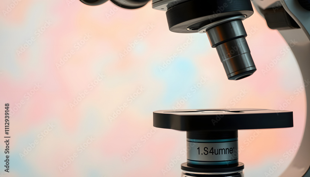Microscope close-up on color background isolated with white highlights, png Microscope close-up on color background isolated with white highlights, png