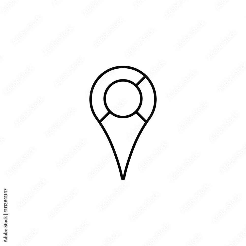 A modern vector location icon, perfect for navigation apps, travel branding, map designs, and geographic tools. A modern vector location icon, perfect for navigation apps, travel branding, map designs, and geographic tools.