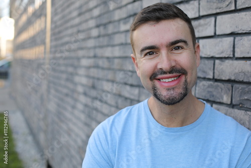 Forty something years old man headshot